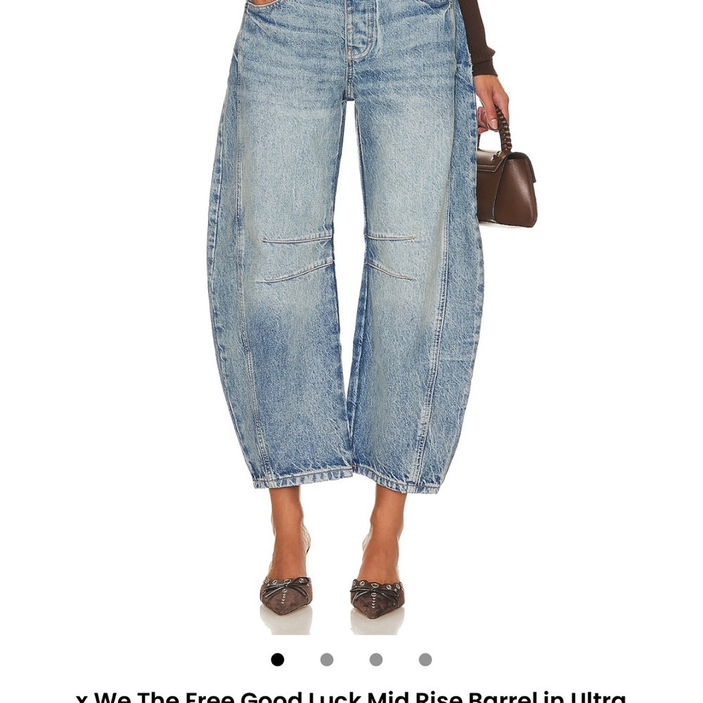 Free People Barrel  Jeans.